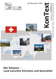 Ausgabe Nr. 25 / November 2009, Thema: Die Schweiz - KonNet e.V.