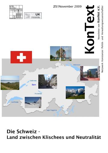 Ausgabe Nr. 25 / November 2009, Thema: Die Schweiz - KonNet e.V.