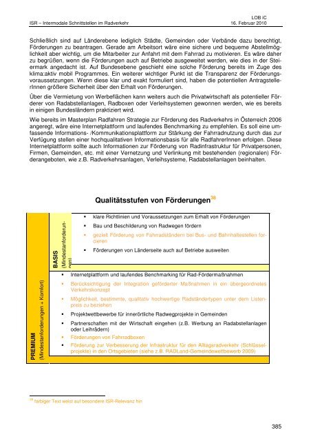 ISR -Gesamtbericht (pdf 13,6 MB) - Bundesministerium für Verkehr ...