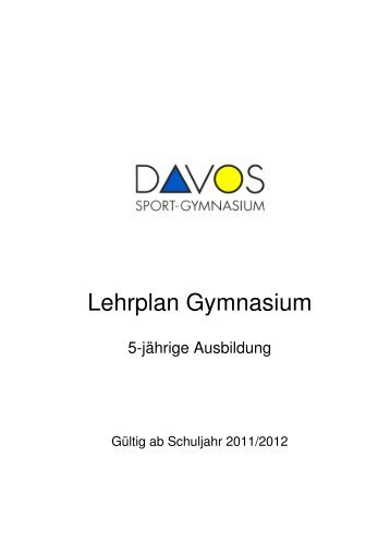 Lehrplan mit Stundentafel Gymnasium - Schweizerisches Sport ...