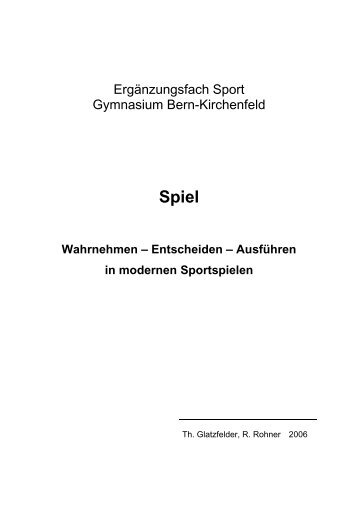 Ergänzungsfach Sport Gymnasium Bern-Kirchenfeld - Efsport.ch