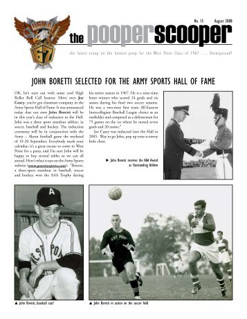 JohN Boretti SeleCted for the Army SPortS hAll of fAme - West-Point ...