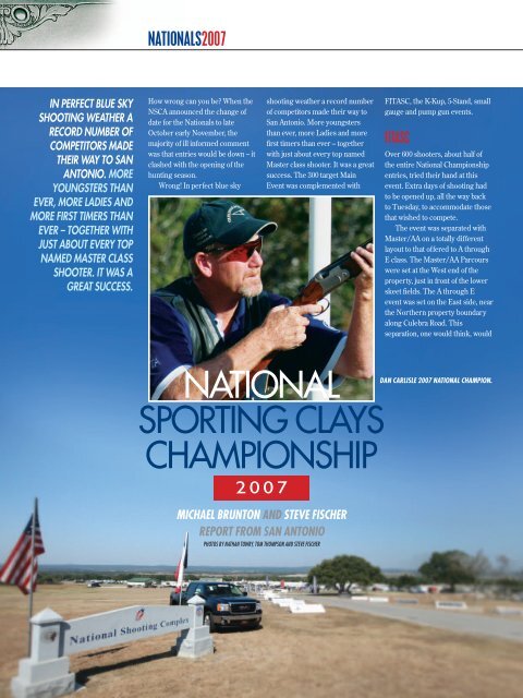 National Sporting Clays Championship