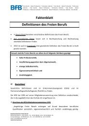 Faktenblatt Definitionen des Freien Berufs - Bundesverband der ...