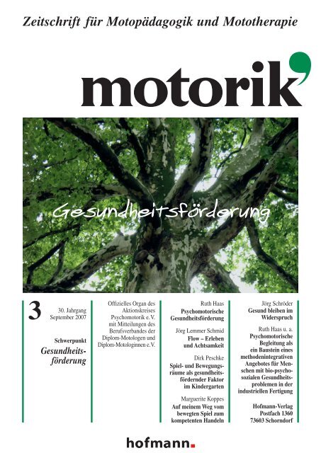 Psychomotorische Gesundheitsforderung Motorik De