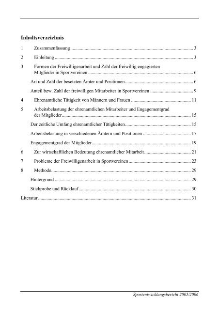 (PDF) Ehrenamtliches Engagement in Sportvereinen - Der Deutsche ...