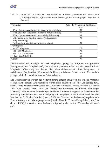 (PDF) Ehrenamtliches Engagement in Sportvereinen - Der Deutsche ...