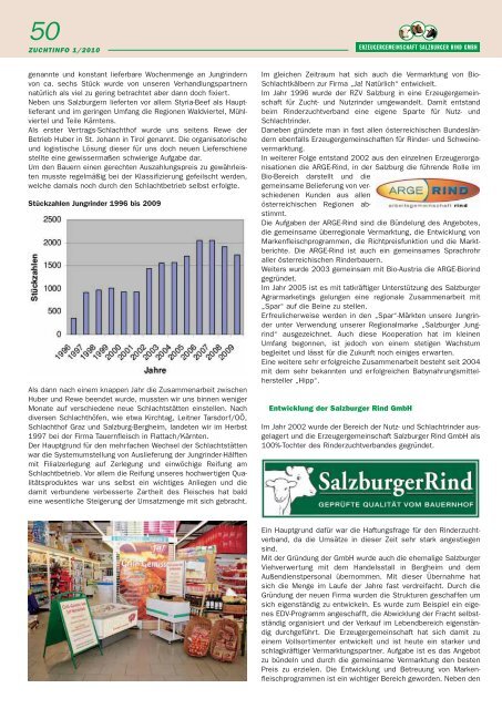 Zuchtinfo 1/2010 - Rinderzuchtverband Salzburg