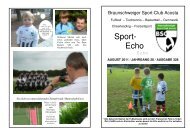 Sport - Echo Nr. 328 August 2011 - BSC-Echo.de