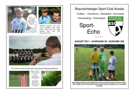 Sport - Echo Nr. 328 August 2011 - BSC-Echo.de