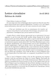 Lettre circulaire - Freie Volksmission Krefeld