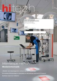 Informatique médicale - hitech - Berner Fachhochschule