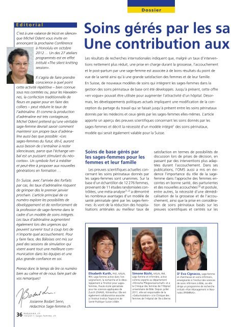 sages-femmes - Schweizerischer Hebammenverband