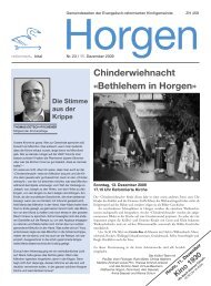 Chinderwiehnacht «Bethlehem in Horgen - Evangelisch-reformierte ...