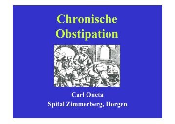 Chronische Obstipation (1,5 mb) - Dr. Carl Oneta