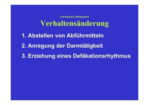 Chronische Obstipation (1,5 mb) - Dr. Carl Oneta