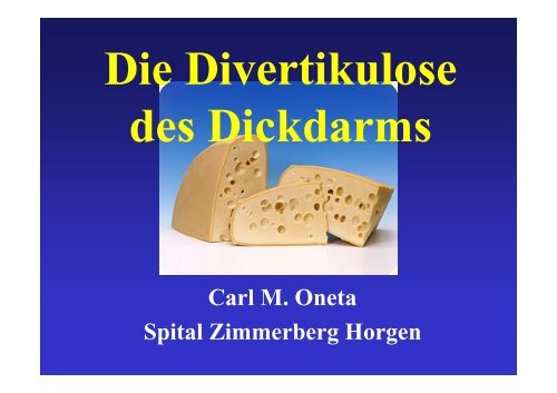 Carl M. Oneta Spital Zimmerberg Horgen - Dr. Carl Oneta