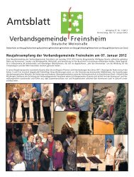 Amtsblatt - Verbandsgemeinde Freinsheim