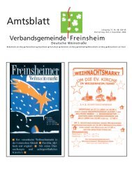 Amtsblatt - Verbandsgemeinde Freinsheim