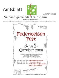 Amtsblatt - Verbandsgemeinde Freinsheim