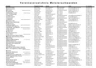 Vereinsverzeichnis Meisterschwanden