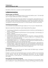 Rechenschaftsbericht 2009 - Gemeinde Sarmenstorf