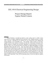 EEL 4914 Electrical Engineering Design Project Design Report ...