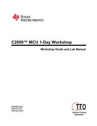 C2000 MCU 1-Day Workshop