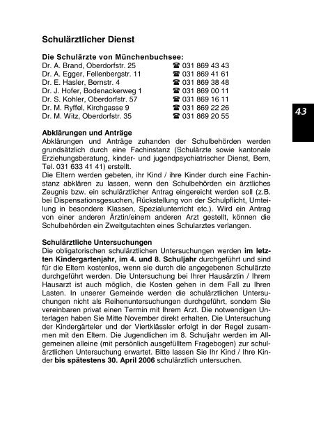 Buchsi -Info - Gemeinde Münchenbuchsee