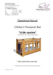 Children's therapeutic bed Lisa Instruction manual - FreiStil Tischlerei