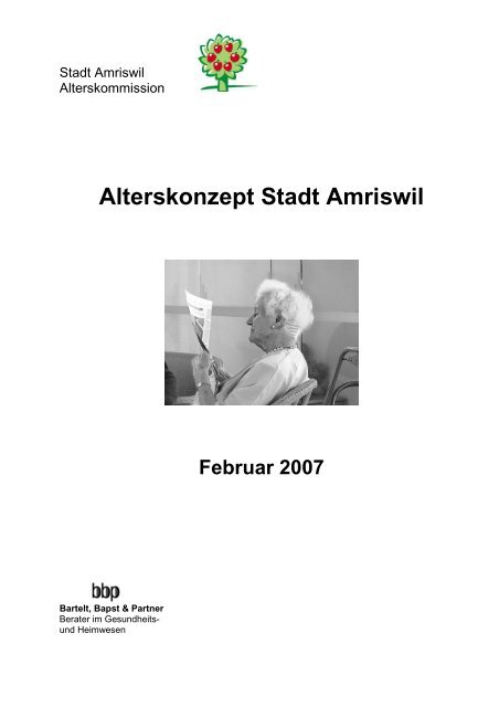 Alterskonzept Amriswil_2007.pdf - Alters- und Pflegezentrum Amriswil