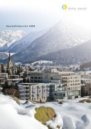 Geschäftsbericht 2008 - Spital Davos