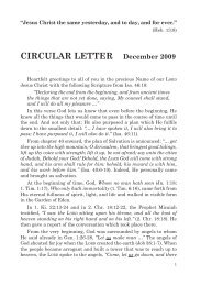 CIRCULAR LETTER December 2009 - Freie Volksmission Krefeld