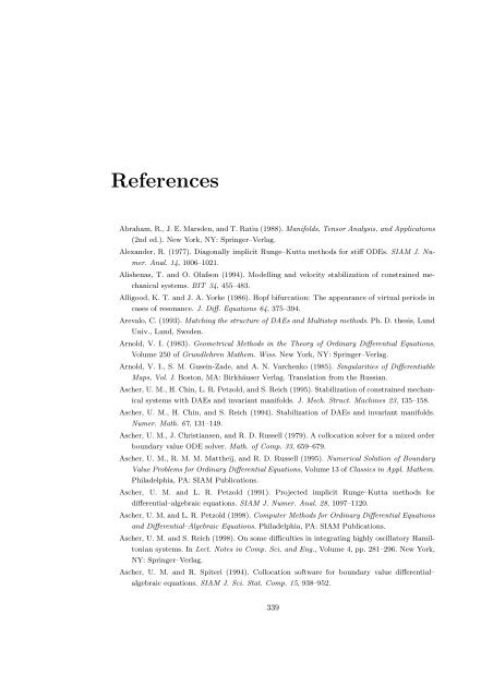 References - Lehrstuhl Numerische Mathematik - TUM