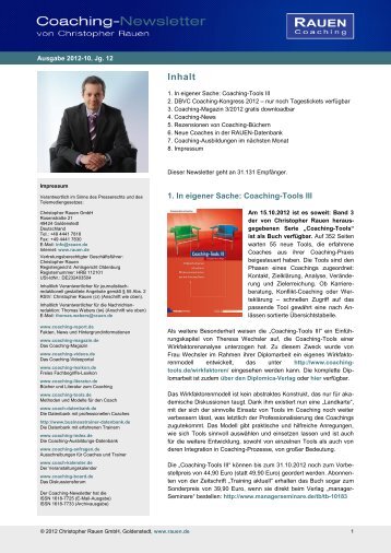 PDF-Datei - Coaching-Newsletter