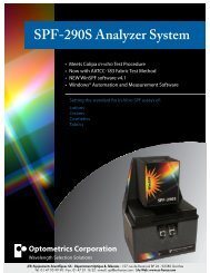 SPF-290S Analyzer System - Equipements Scientifiques