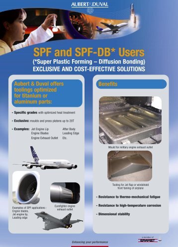 SPF and SPF-DB* Users - Aubert & Duval