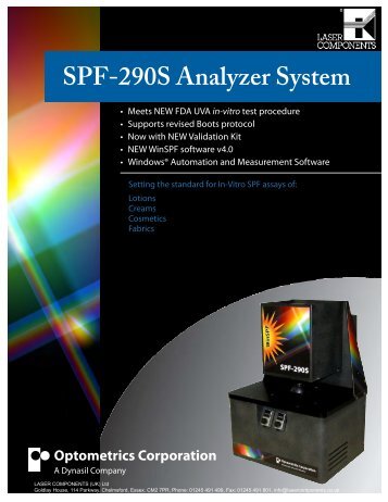 SPF-290S Analyzer System - Laser Components