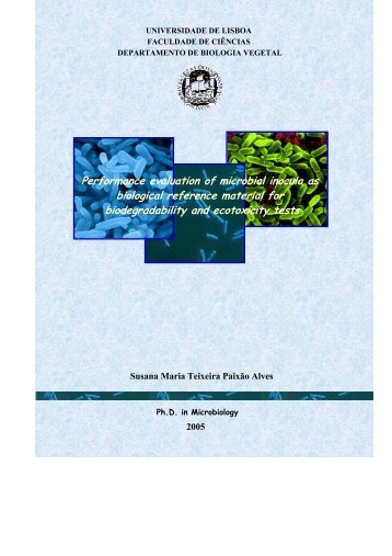 Evaluation of biodegradability and ecotoxicity using different ...