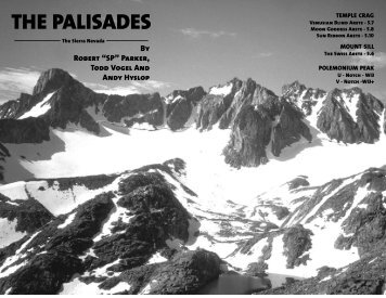 Palisades - Sierra Mountain Center