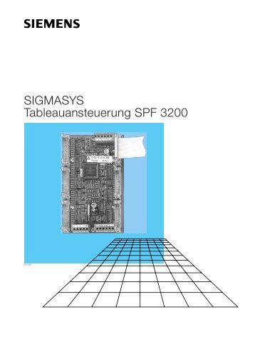 SIGMASYS Tableauansteuerung SPF 3200