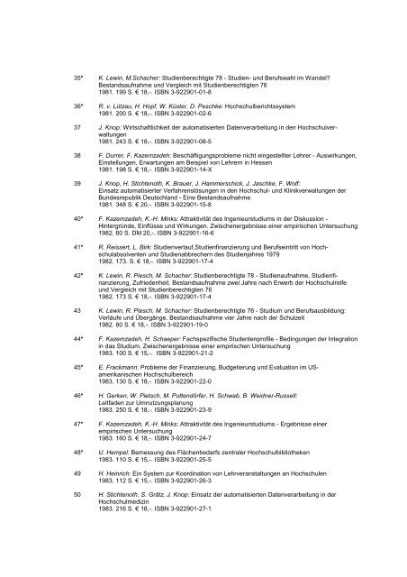 PDF-Fassung - Hochschul-Informations-System GmbH