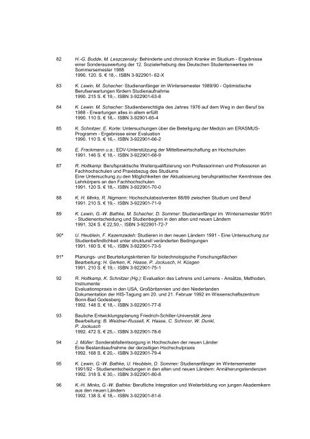 PDF-Fassung - Hochschul-Informations-System GmbH