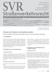 zeitschrift für die praxis des verkehrsjuristen - SVR