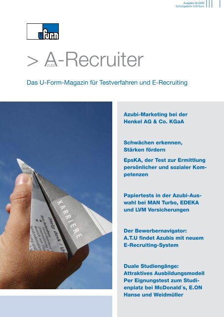 A-Recruiter Ausgabe 09/2009 - u-form:e