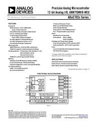 Analog Devices ADuC7019, ADuC7020, ADuC7021 ... - Keil