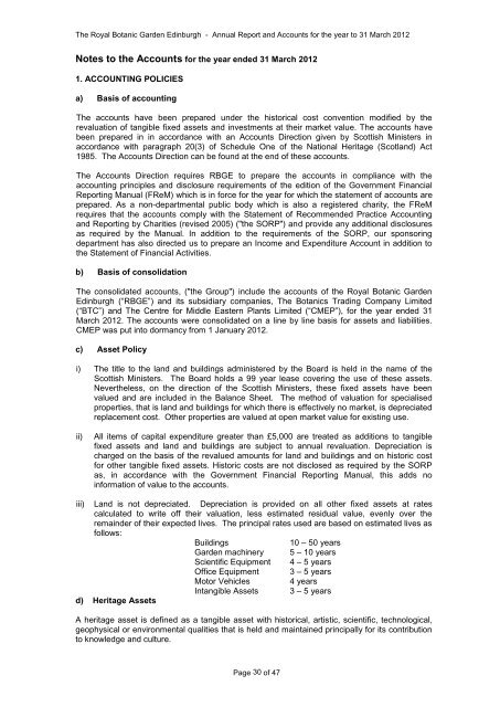 Annual Accounts 2011-2012 (pdf - 973 kB) - Royal Botanic Garden ...