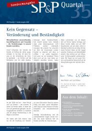 Quartal 2009 Sonderausgabe - Schweitzer, Petschi & Partner
