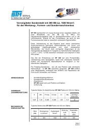 Vorvergüteter Sonderstahl mit 300 HB (ca. 1020 N/mm² ... - STM Stahl