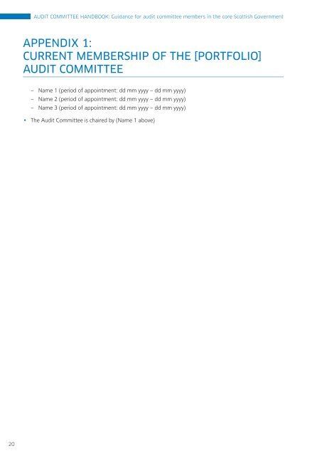 Audit Committee Handbook - Scottish Government